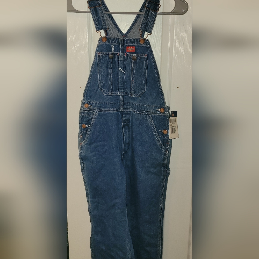 DICKIES classic blue denim overalls Size M
